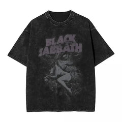 Black Sabbath Washed Oversized Streetwear Band T-Shirt