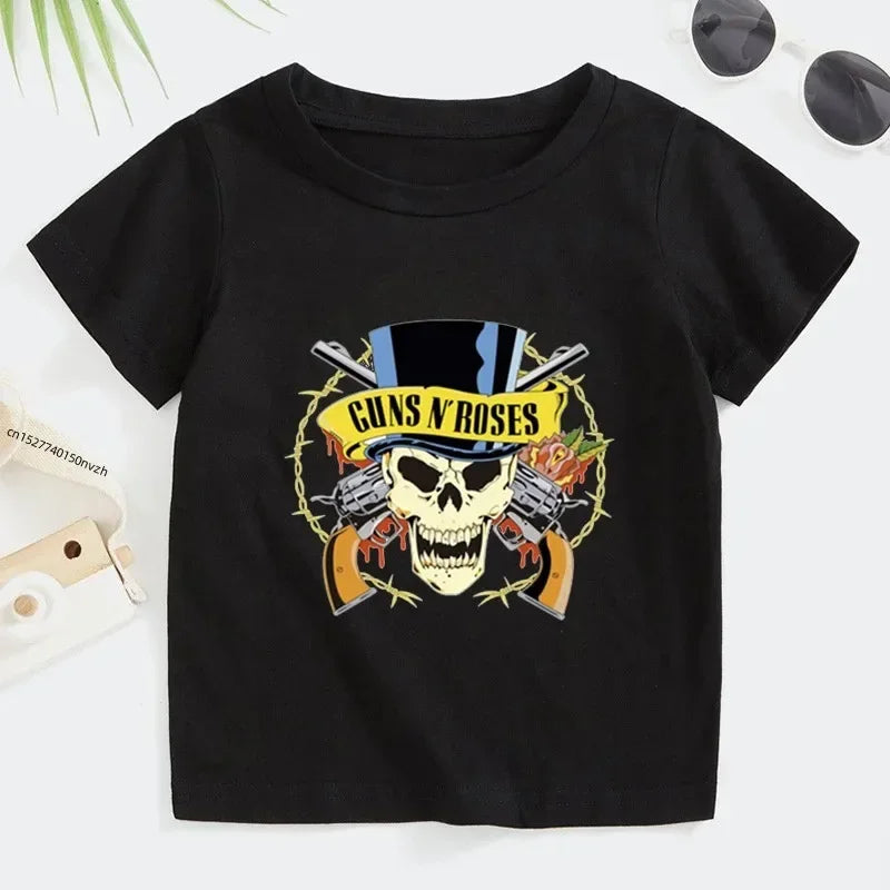 Kids Summer Guns N' Roses Rock Band Tee