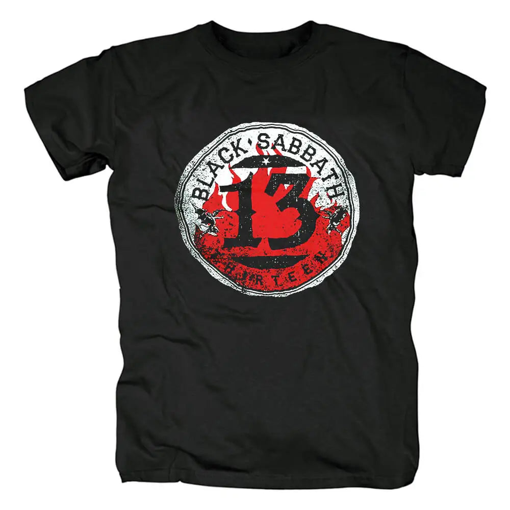 2025 Black Sabbath T Shirt Men Women Short Sleeve Retro Punk Metal Rock Band Cotton Tees High Quality Y2k Tops Summer Streetwear