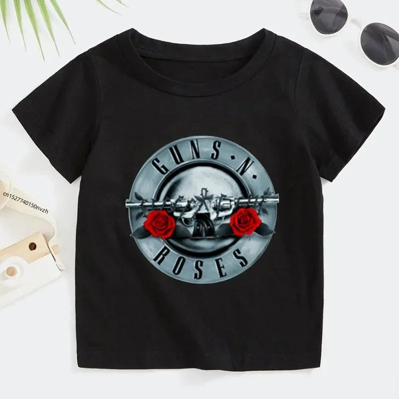 Kids Summer Guns N' Roses Rock Band Tee
