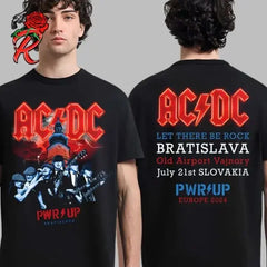 AC/DC 2025 Tour Poster Tee Unisex Shirt
