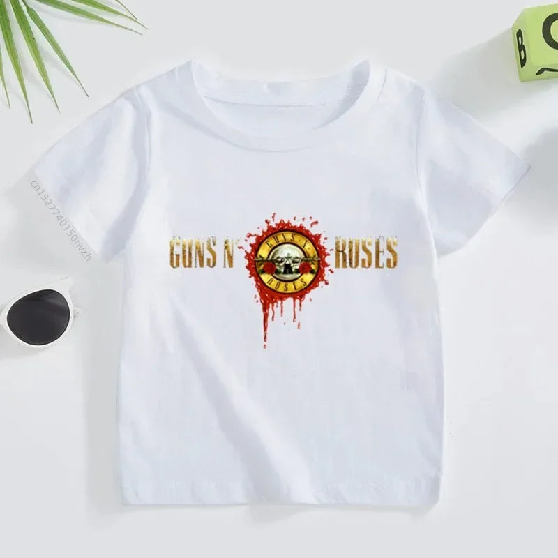Kids Summer Guns N' Roses Rock Band Tee