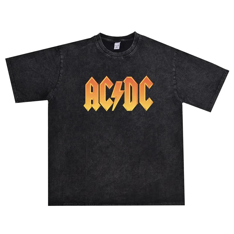 ACDC Rock Band Cotton T-Shirt Luxury Print