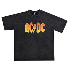 ACDC Rock Band Cotton T-Shirt Luxury Print