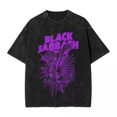 Black Sabbath Washed Oversized Streetwear Band T-Shirt