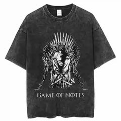 Death Note Washed Distressed Casual Luxury Couple Tees
