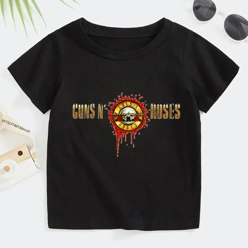 Kids Summer Guns N' Roses Rock Band Tee