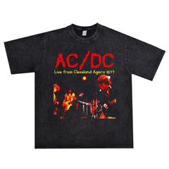 ACDC Rock Band Cotton T-Shirt Luxury Print
