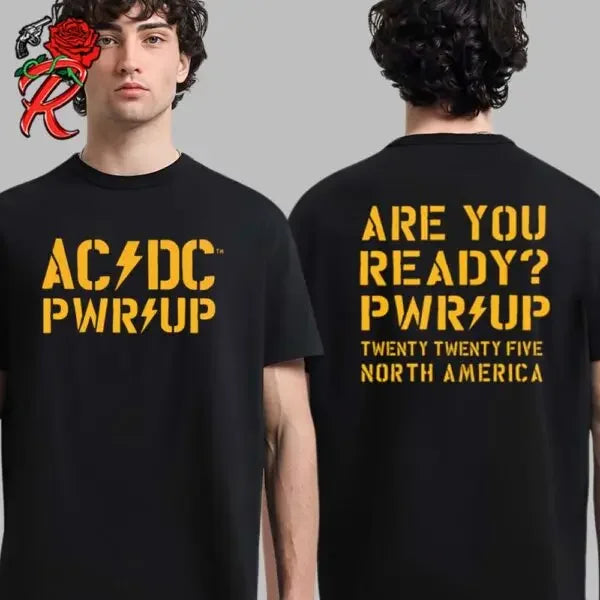 AC/DC 2025 Tour Poster Tee Unisex Shirt