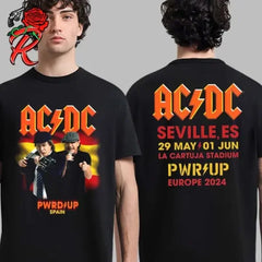 AC/DC 2025 Tour Poster Tee Unisex Shirt