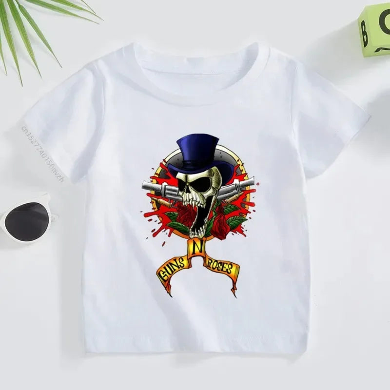 Kids Summer Guns N' Roses Rock Band Tee