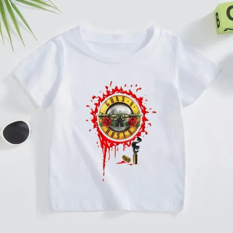 Kids Summer Guns N' Roses Rock Band Tee