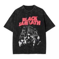 Black Sabbath Washed Oversized Streetwear Band T-Shirt