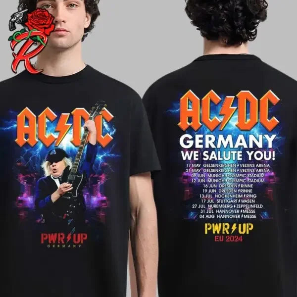AC/DC 2025 Tour Poster Tee Unisex Shirt