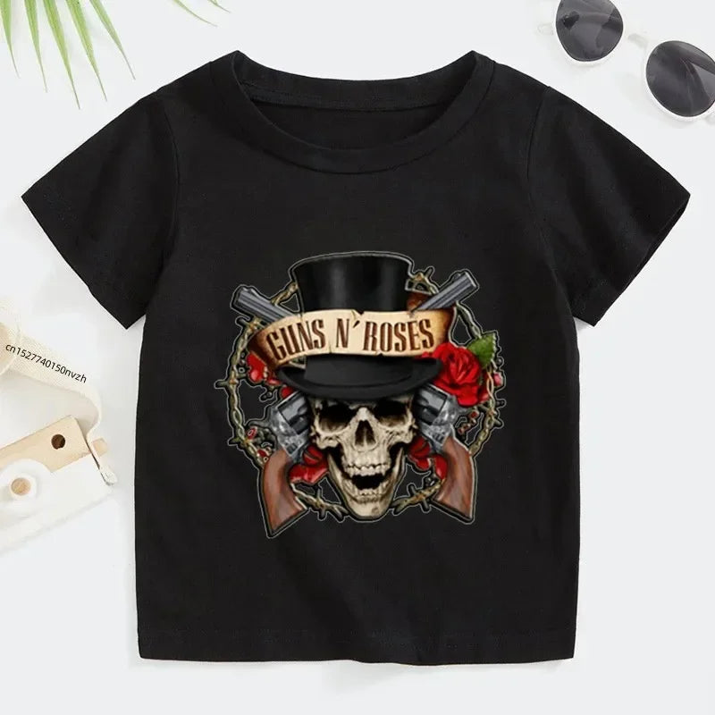 Kids Summer Guns N' Roses Rock Band Tee