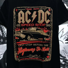 AC/DC Rock Band Street Style Summer Casual T-Shirt
