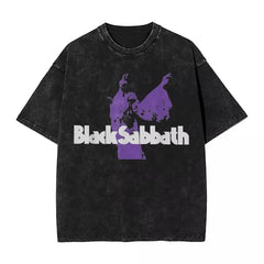 Black Sabbath Washed Oversized Streetwear Band T-Shirt