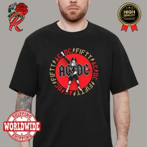 AC/DC 2025 Tour Poster Tee Unisex Shirt