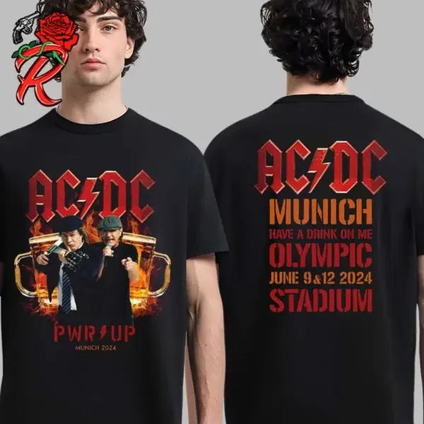 AC/DC 2025 Tour Poster Tee Unisex Shirt