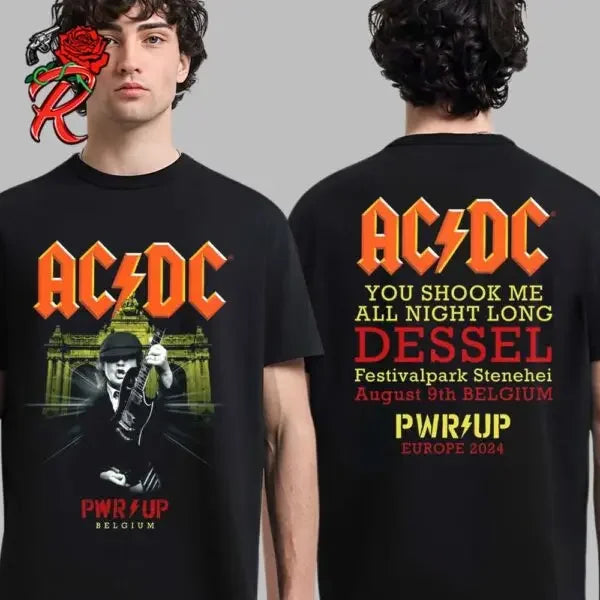AC/DC 2025 Tour Poster Tee Unisex Shirt