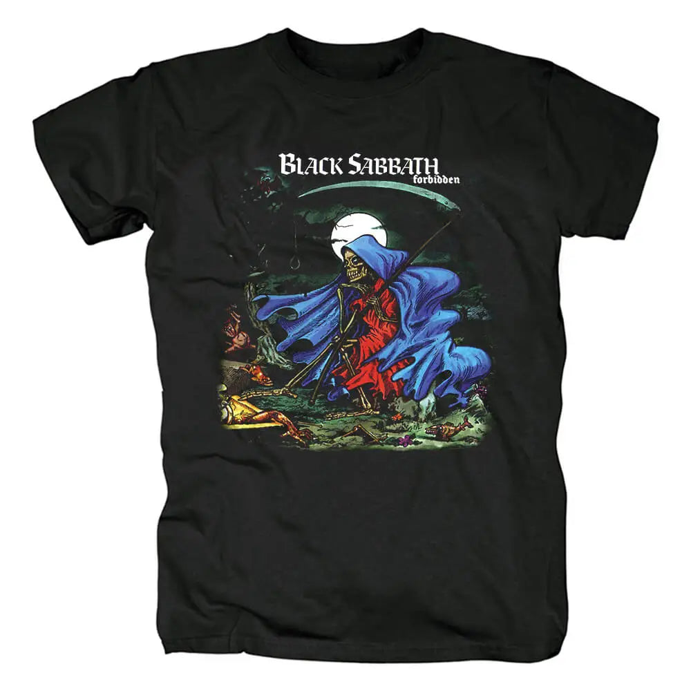 2025 Black Sabbath T Shirt Men Women Short Sleeve Retro Punk Metal Rock Band Cotton Tees High Quality Y2k Tops Summer Streetwear