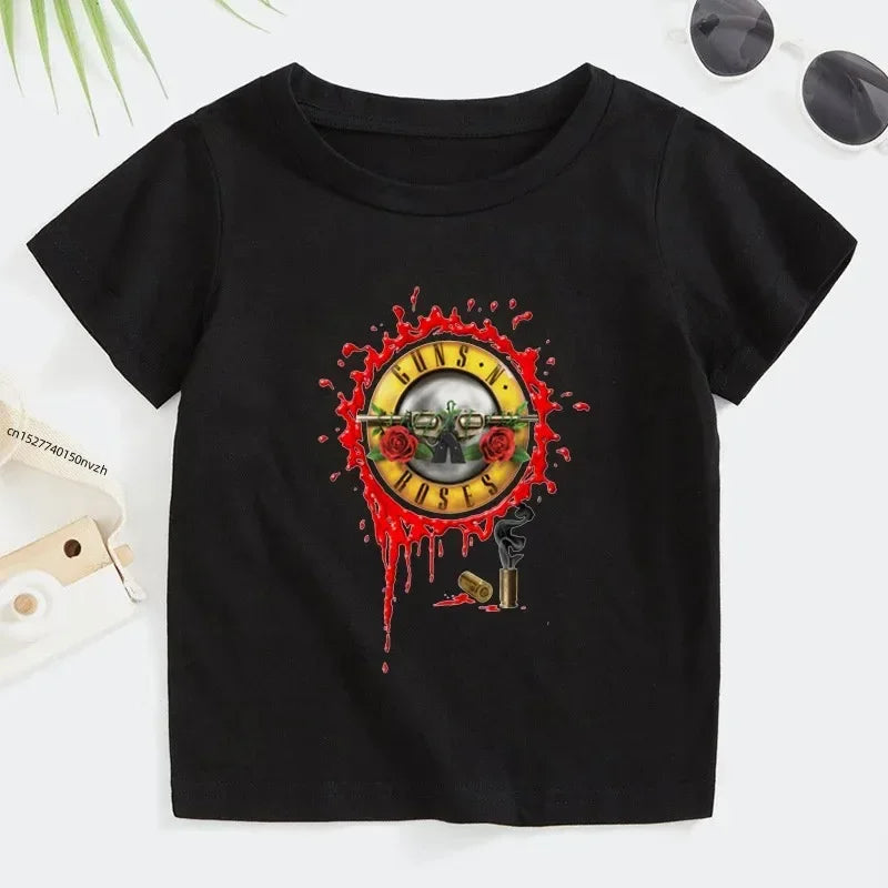 Kids Summer Guns N' Roses Rock Band Tee