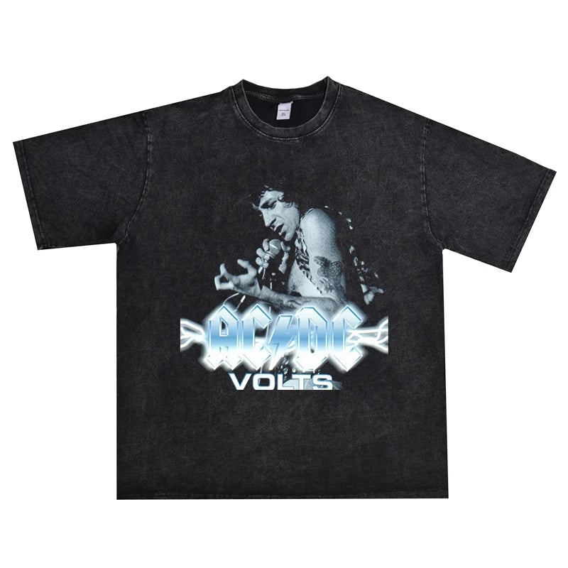 ACDC Rock Band Cotton T-Shirt Luxury Print