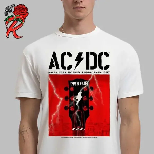 AC/DC 2025 Tour Poster Tee Unisex Shirt